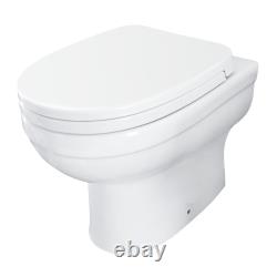 Bathroom L-Shape LH/RH Vanity Unit Basin Sink BTW Toilet Cistern Furniture Set