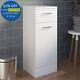 Bathroom Laundry Unit Cabinet White Gloss Soft Close Door Modern Furniture Mdf