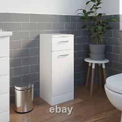 Bathroom Laundry Unit Cabinet White Gloss Soft Close Door Modern Furniture MDF