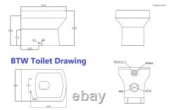 Bathroom RH/LH Vanity Unit Basin Sink Tall Unit Furniture Back to Wall Toilet UK