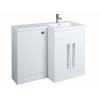 Bathroom Rh Sink Basin L-shape Vanity Unit Toilet Combined Furniture Cabinet Uk