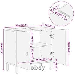 Bathroom Sink Cabinet Unit Storage Vanity Solid Wood Mango vidaXL