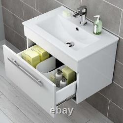 Bathroom Sink Cabinet Vanity Unit Basin Storage Furniture Free Standing Wall