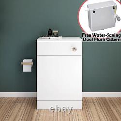 Bathroom Sink Unit and Toilet Vanity Cabinet Storage Close Coupled WC Furniture