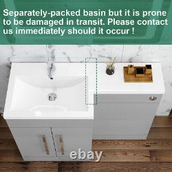 Bathroom Sink Unit and Toilet Vanity Cabinet Storage Close Coupled WC Furniture