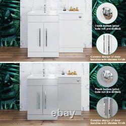 Bathroom Sink Unit and Toilet Vanity Cabinet Storage Close Coupled WC Furniture