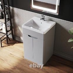 Bathroom Sink Vanity Unit Basin 500mm Cabinet Storage High Gloss Home Furniture