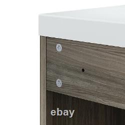 Bathroom Sink Vanity Unit Basin Storage Cabinet Wood Furniture 600mm Furniture
