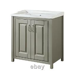 Bathroom Storage Traditional Furniture Cabinet Basin Sink Vanity Unit 800/600mm