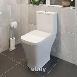 Bathroom Suite 1700mm Straight Bath Close Coupled Toilet WC Basin Vanity Unit
