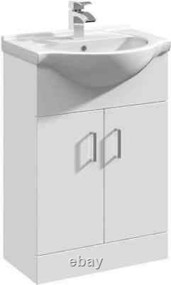 Bathroom Suite 1700mm Straight Bath Close Coupled Toilet WC Basin Vanity Unit