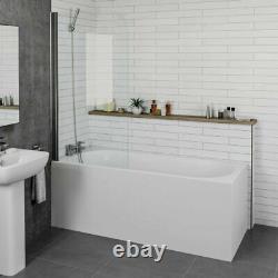 Bathroom Suite Bath 1700 Single Ended Straight Basin Sink Vanity Unit Toilet WC