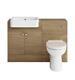 Bathroom Suite Combined Furniture Vanity Unit Sink Toilet Wc Set & Back To Wall