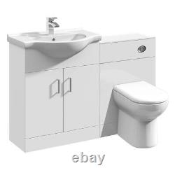 Bathroom Vanity Basin Sink Toilet WC Unit Storage Cabinet Furniture Set 1150mm