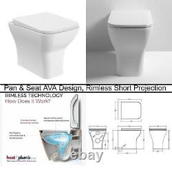 Bathroom Vanity Cabinet AVA WC Toilet Dove Grey Furniture Unit, Cistern Sink