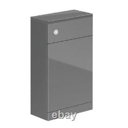 Bathroom Vanity Cabinet AVA WC Toilet Dove Grey Furniture Unit, Cistern Sink