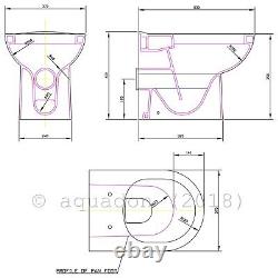 Bathroom Vanity Unit 1150mm Back to Wall WC Toilet 650+500 Sink Basin