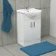 Bathroom Vanity Unit 550mm Basin Sink Cloakroom Furniture Storage Cabinet