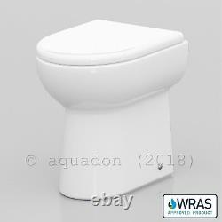 Bathroom Vanity Unit 550mm Basin Sink Linton Back to Wall Toilet Furniture Suite