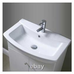 Bathroom Vanity Unit 550mm Cloakroom White Grey Bodega Ceramic Basin Sink Choice