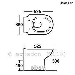 Bathroom Vanity Unit 600mm 2 Door Turin Sink Basin BTW Toilet Seat Cistern Suite