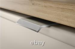 Bathroom Vanity Unit 60cm Wall Countertop Floating 2 Drawer Cashmere Beige Dalia