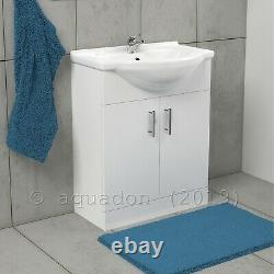 Bathroom Vanity Unit 650mm Basin Sink Cloakroom Furniture Storage Cabinet