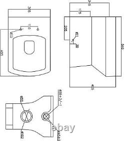 Bathroom Vanity Unit Basin 1100mm Toilet Combined Furniture Right Hand RH Grey