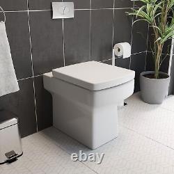 Bathroom Vanity Unit Basin 900 mm Toilet Combined Furniture Left Hand Charcoal