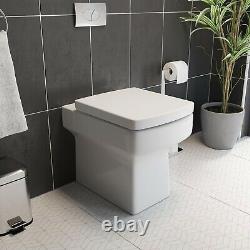 Bathroom Vanity Unit Basin Sink 900mm Toilet Combined Furniture Left Hand White