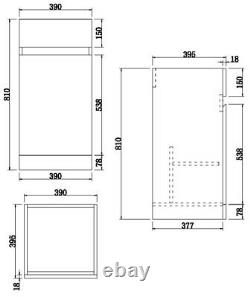 Bathroom Vanity Unit Basin Sink 900mm Toilet Combined Furniture Left Hand White