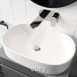 Bathroom Vanity Unit Basin Sink Cabinet Storage Soft Close Drawer 800mm Grey