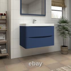 Bathroom Vanity Unit Basin Sink Cabinet Wall Hung & Floor Standing Furniture