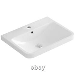 Bathroom Vanity Unit & Basin Sink Floorstanding Storage Cabinet 100% Waterproof