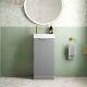 Bathroom Vanity Unit Basin Sink Free Standing 400mm Door Cabinet Storage Grey