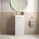 Bathroom Vanity Unit Basin Sink Free Standing 400mm Door Cabinet Storage White