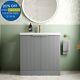 Bathroom Vanity Unit Basin Sink Free Standing 800mm Cabinet Drawer Storage Grey