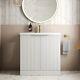 Bathroom Vanity Unit Basin Sink Free Standing 800mm Door Cabinet Storage White