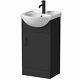 Bathroom Vanity Unit Basin Sink Freestanding Single Door Matt Black 450mm