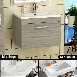Bathroom Vanity Unit Basin Sink Furniture Beachwood Cabinet Storage BTW WC Pan