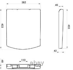 Bathroom Vanity Unit Basin Sink Soft Close Square Toilet 600mm Modern Gloss Grey