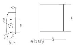 Bathroom Vanity Unit Basin Sink Soft Close Square Toilet 600mm Modern Gloss Grey