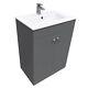 Bathroom Vanity Unit Basin Sink Storage Tall Cabinet Furniture Toilet Gloss Grey