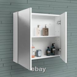 Bathroom Vanity Unit Basin Sink Toilet Mirror Cabinet Storage Gloss White Grey