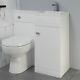 Bathroom Vanity Unit Basin Toilet Wc Combined Furniture Left/right Hand White
