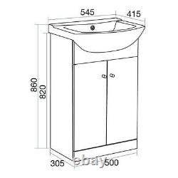 Bathroom Vanity Unit Cabinet Cloakroom Bodega Furniture Toilet Basin Sink Storag