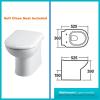 Bathroom Vanity Unit Cabinet Furniture Basin Back To Wall Toilet Wc Unit