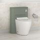 Bathroom Vanity Unit Cabinet Furniture Space Saving Wc Basin Sink Satin Green