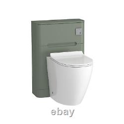 Bathroom Vanity Unit Cabinet Furniture Space Saving WC Basin Sink Satin Green