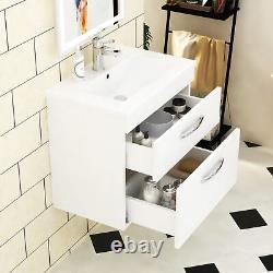 Bathroom Vanity Unit Cabinet Furniture Storage Toilet Basin Sink Cabinet White